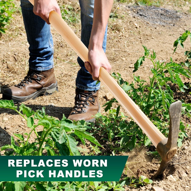 Bucherry 1 Pcs 35 Inches Pickaxe Handles Beech Wood Handles
