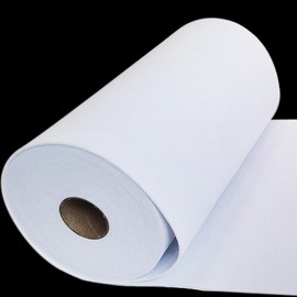 JIMILIFE Fusible Fleece Interfacing for Sewing Medium Weight Iron-on Fusible Fleece 11.8 Inches x 11 Yard One-Sided Loft Fusible Fleece Interfacing for Bags,Sewing,Quilting