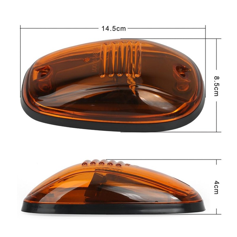 5x Amber Cab Roof Marker Lights Fit for Dodge Ram