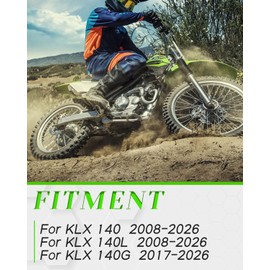 JFG RACING KLX140 Shifter, Folding Gear Shift Pedal Lever Forged Aluminum for KLX 140 2008-2026, KLX 140L 2008-2026, KLX 140G 2017-2026 Dirt Bike, Black