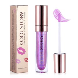 Moisturizing Lip Gloss/Lipstick Flash Pearlescent Lip Gloss 3D Multifunctional Fine Flash Chameleon Lip Gloss 03# Blue Flash