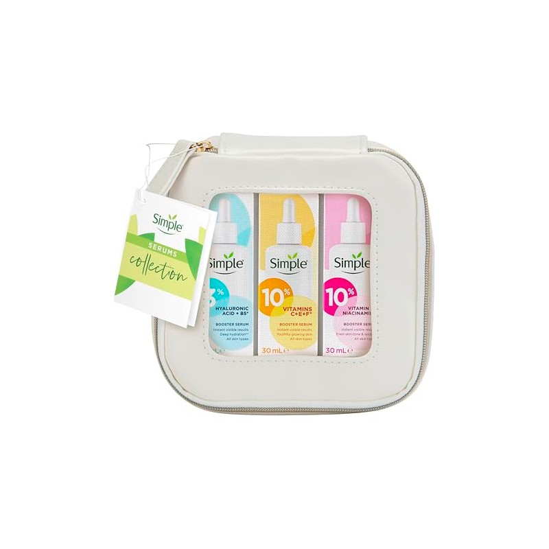 Simple Booster Serum Collection 3 piece Gift Set with a