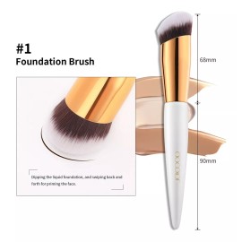 Docolor Juego De Brochas Para Base Y Corrector Docolor