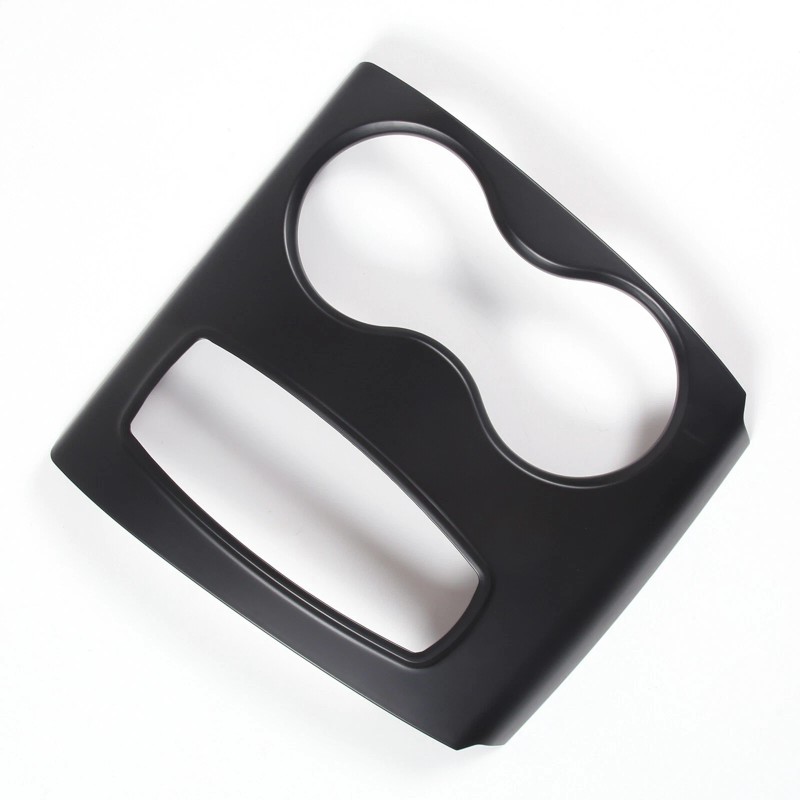 car-attention Matt Black Central Gear Shift Panel Cup Holder Cover