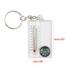 XINYIN Multifunctional Portable Mountaineering Thermometer Mini Compasses Keyring for Outdoor