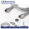 Blendura Water-Saving Shower Head with Hose 1.5 m, Anti-Limescale Function