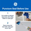 GE Advanced Silicone Caulk for Window & Door, White, 10