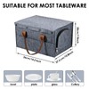 Felt Plate Storage Box Caravan Plate Holder with Cup Holder