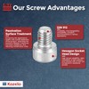 Kozelo 10 Hex Socket Bolts [M8 1.25 x 10mm] 304