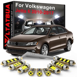 WLTATBUA LED Interior Light Kit Package Replacement for Volkswagen VW Jetta 6 MK6 2010 2011 2012 2013 2014 2015 2016 2017