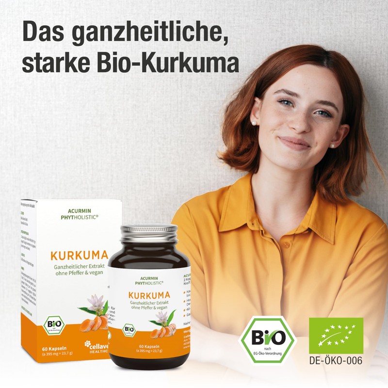 Organic Turmeric Capsules – 40 times Organic Availability without Pepper