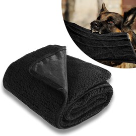 HOMBYS Chewproof Dog Blanket for Dogs, Leak Proof Soft Furry Pet Blanket Couch Cover Protection, Sofa, Bed & Furniture Protector, Indestructible Dog Blanket for Chewers, (Black,24.8"x33")
