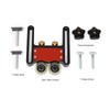 Table Saw Stock Roller Woodworking Double Wheel Sliding Feeding Guide