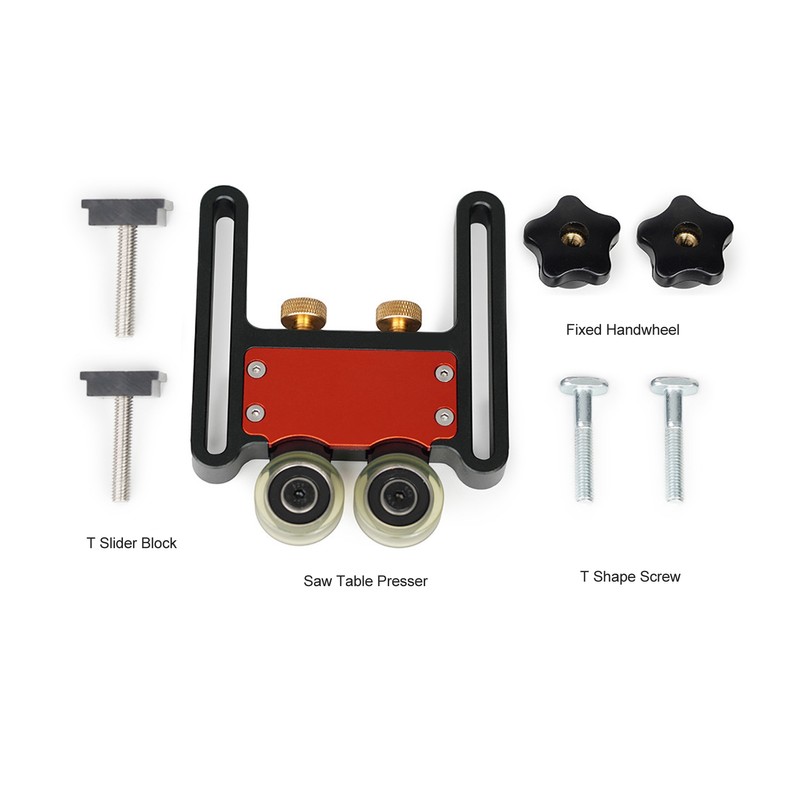 Table Saw Stock Roller Woodworking Double Wheel Sliding Feeding Guide