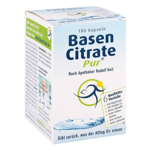 Basen Citrate Pur nach Apotheker Rudolf Keil, 180 pcs. Capsules