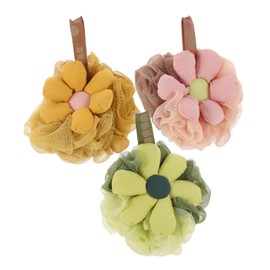 FRCOLOR 3pcs Gentle Exfoliating Loofah Sponge for Shower Soft Pe Body Scrubbers Reusable Bath Sponges for Toddlers and Adults Safe and Durable Exfoliation