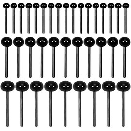 TOAOB 300pcs Mini Black Glass Eyes Kits Craft Eyes 2mm 3mm 4mm for Doll Making Needle Felting Crafts