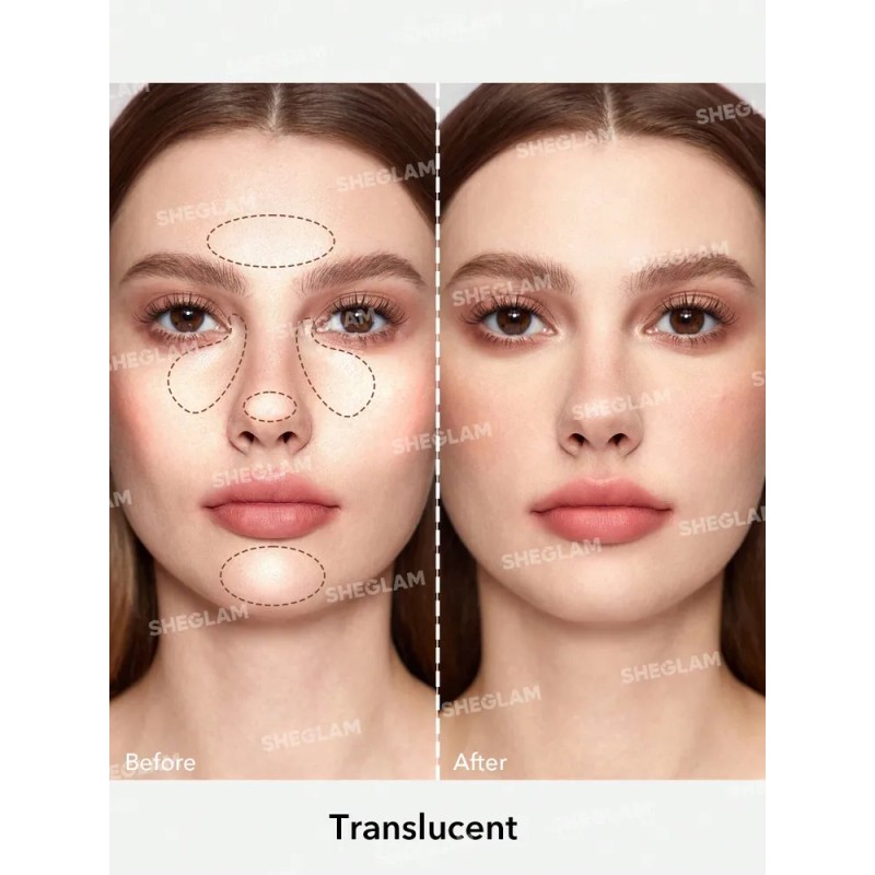 Sheglam Polvo Fijador Baked Glow Radiante Translucido Translucent