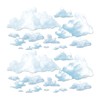 Beistle Realistic Fluffy Wall Props 24 Images-Thin Plastic Clouds for