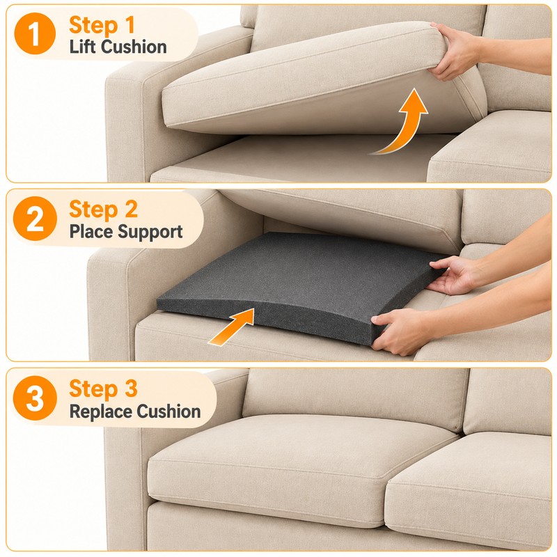 High-Density Foam Sofa Cushion Support for Indented Seats – 50