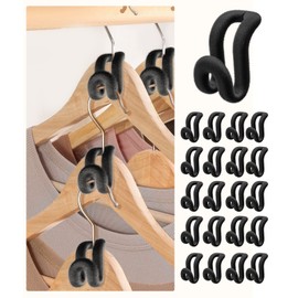 Velvet Clothes Hanger Connector Hooks [for Velvet & Multiple Hangers] 40PCS Space Saving Hanger Hooks Space Saver Hanger Extender Hook Clothes Hanger Hook for Clothes