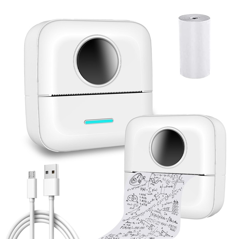 Elegant Choise Mini Portable Printer，Mini Sticker Printer Bluetooth Smart Pocket