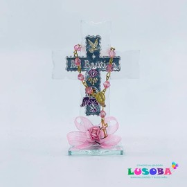 Cruz de Cristal Chica Recuerdo Niña 12 Piezas