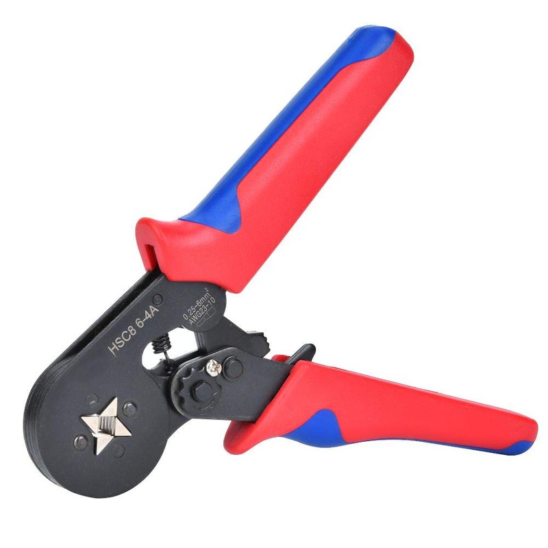 Crimper Pliers, HSC8 6-4A Self-Adjusting Ratchet Crimping Pliers 0.25 ~