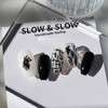 [Sl&Sl Nail Tips] Black Tweed Nails - Short Nose Pin