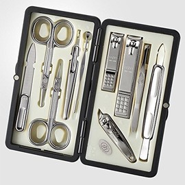 World No. 1. Three Seven (777) Travel Manicure Grooming Kit Nail Clipper Set (10 PCs, TS-2100BC), MADE IN KOREA, SINCE 1975.