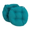 Blazing Needles Spun Polyester Solid Outdoor Round Tufted Chair Cushions