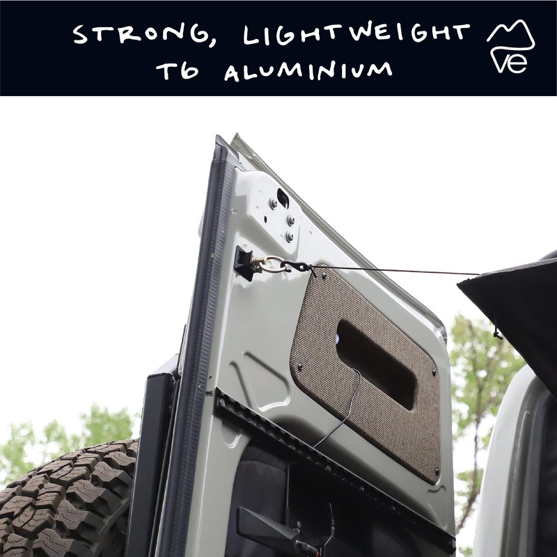 VanEssential Venture L-Track Single Stud Mount Black - 2 pack