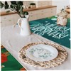 ORFOFE Vinyl PVC Table Cover Oilproof Waterproof Tablecloth for Christmas