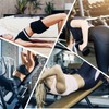Exercise Hip Thrust Belt with 1Pair of Wristbands Adjustable Lifting