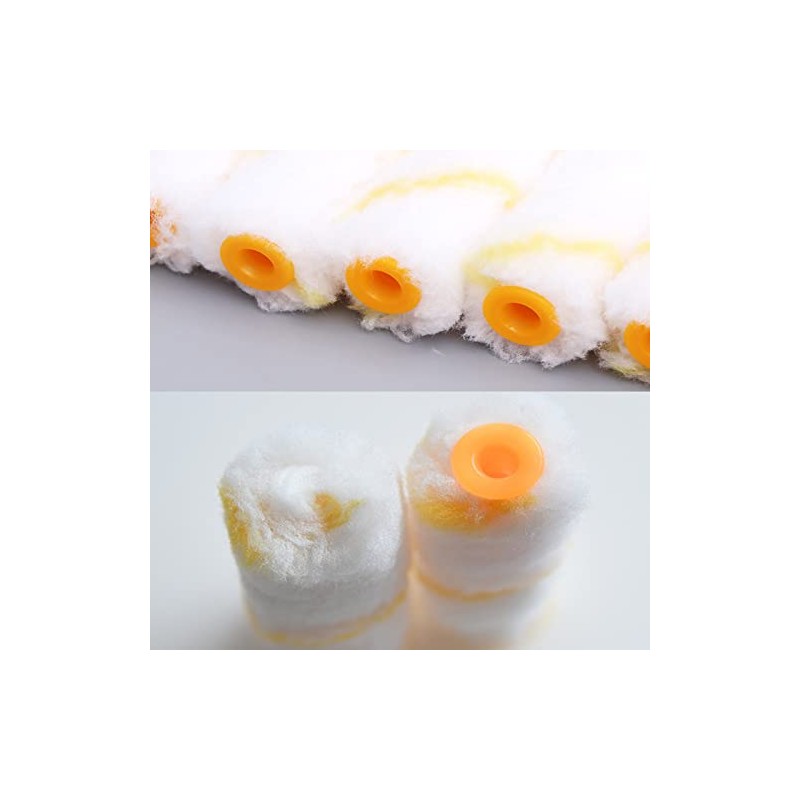 100 Pieces 4 Inch Paint Roller Covers Small Roller Nap