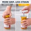 Stainless Steel Jar Opener for Seniors with Weak Hands, Adjustable