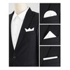 Allegra K Solid Color Pocket Square Handkerchief, Business, Wedding, Formal