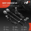 A-Premium Set of 4, Front Inner & Outer Tie Rod