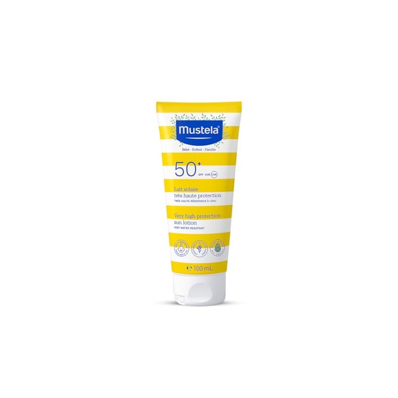 Mustela Loción Solar De Alta Protección FPS 50+, 100ml