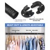FIRJOY Closet Rods for Hanging Clothes - Heavy Duty, Length