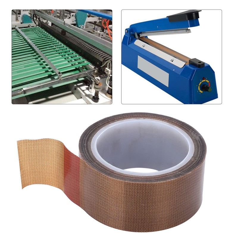 PTFE Glass Cloth Tape, High Temperature, Insulation Roll, Vacuum Sealing