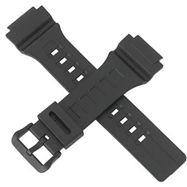 Replacement Strap for Casio Collection Resin Black for MCW-200H, Strap.