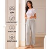 DAVID ARCHY Women's Pajama Pants Comfy Bamboo Rayon Wide Legs