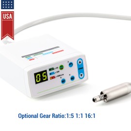 AZDENT Dental Brushless LED Electric Micro Motor 1:5 Fiber Optic LED  Contra Handpiece - Micro Motor