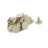 A ABSOPRO Car Beige Plastic Rivets Bumper Door Fastener Clips