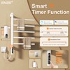ENZE Smart Rotating Heated Towel Rack for Bathroom, Wall-Mounted Electric