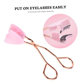 FOMIYES Magnetic Lash Curler Kit Professional Eyelash Curler for False Lashes Stainless Steel Long-lasting and Natural Curl