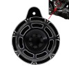 HDBUBALUS Black CNC 110dB Horn Speaker Cover For Harley Big