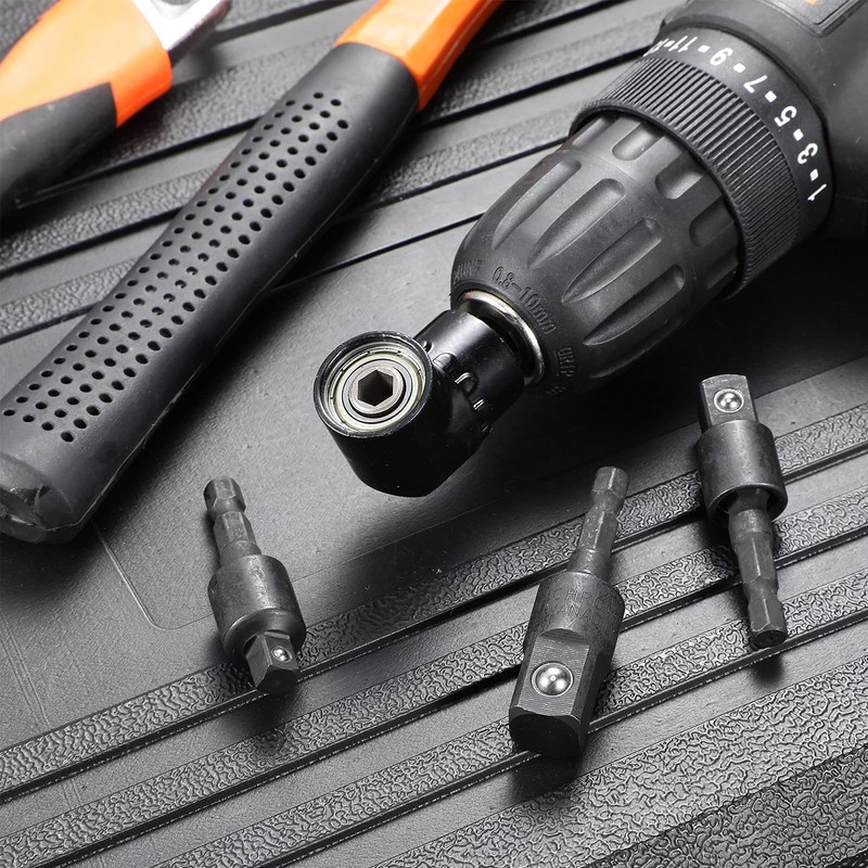 4 Pcs Impact Socket Adapter Set 90 Degree right angle