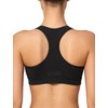 Yvette Racerback Sports Bras for Women High Impact Front Zip